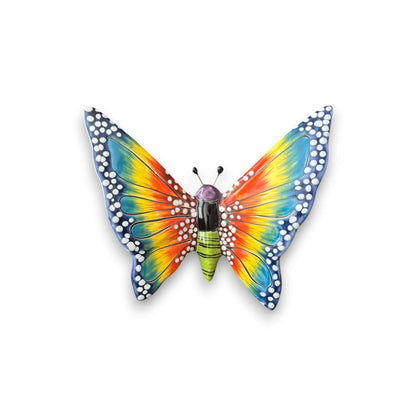 Set of 3 Talavera Butterfly Wall Hangings | Handmade Ceramic Decor