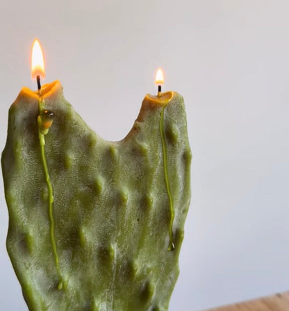 Heart Nopal Beeswax Candle