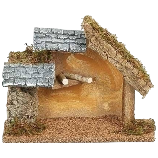 Rustic Fontanini Nativity Stable – 5 Inch Scale