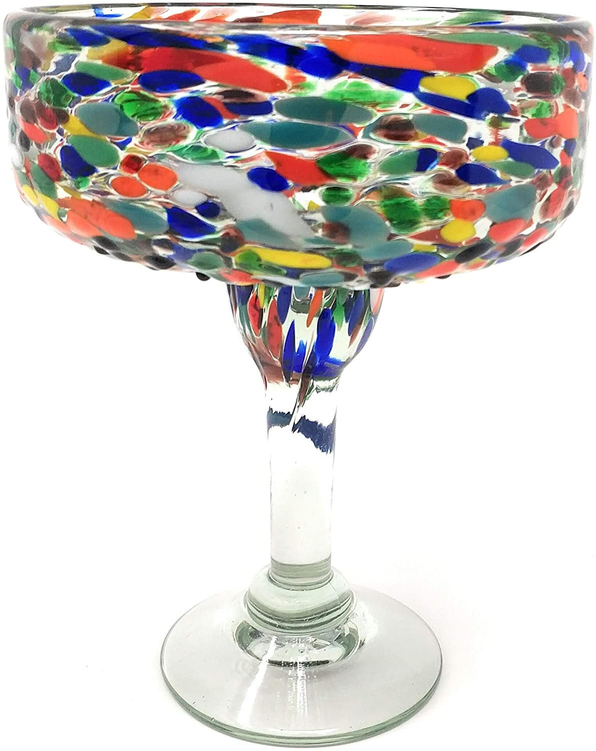 Confetti Rock Margarita Glasses - Set of 4 (16 oz each)