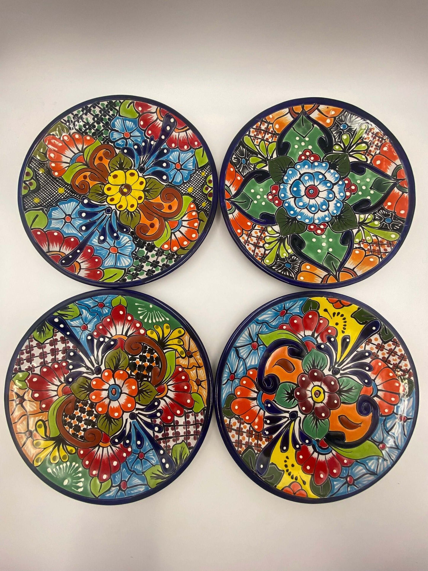 Talavera Dinnerware Set | 34-Piece Mexican Tableware for 8