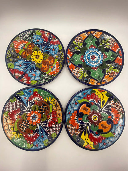 Talavera Dinnerware Set | 34-Piece Mexican Tableware for 8