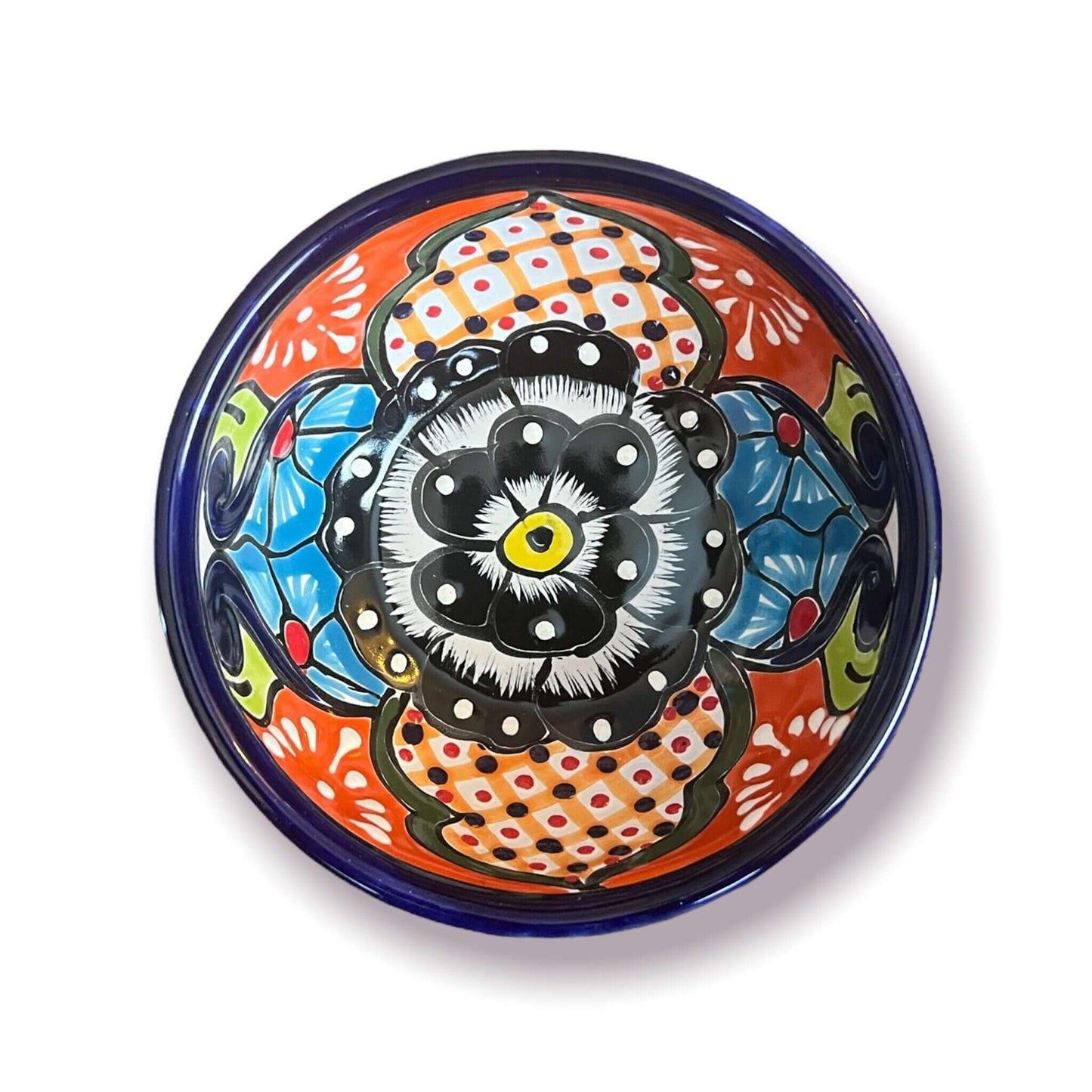 20-Piece Talavera Dinnerware Set | Handmade Floral Tableware (Seats 6)