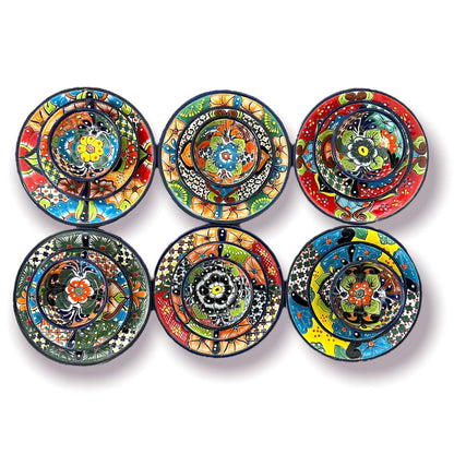 20-Piece Talavera Dinnerware Set | Handmade Floral Tableware (Seats 6)