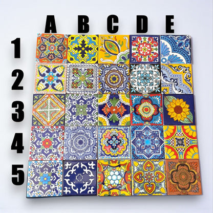 Handcrafted Talavera Tile Serving Tray | Mexican Wooden Tray