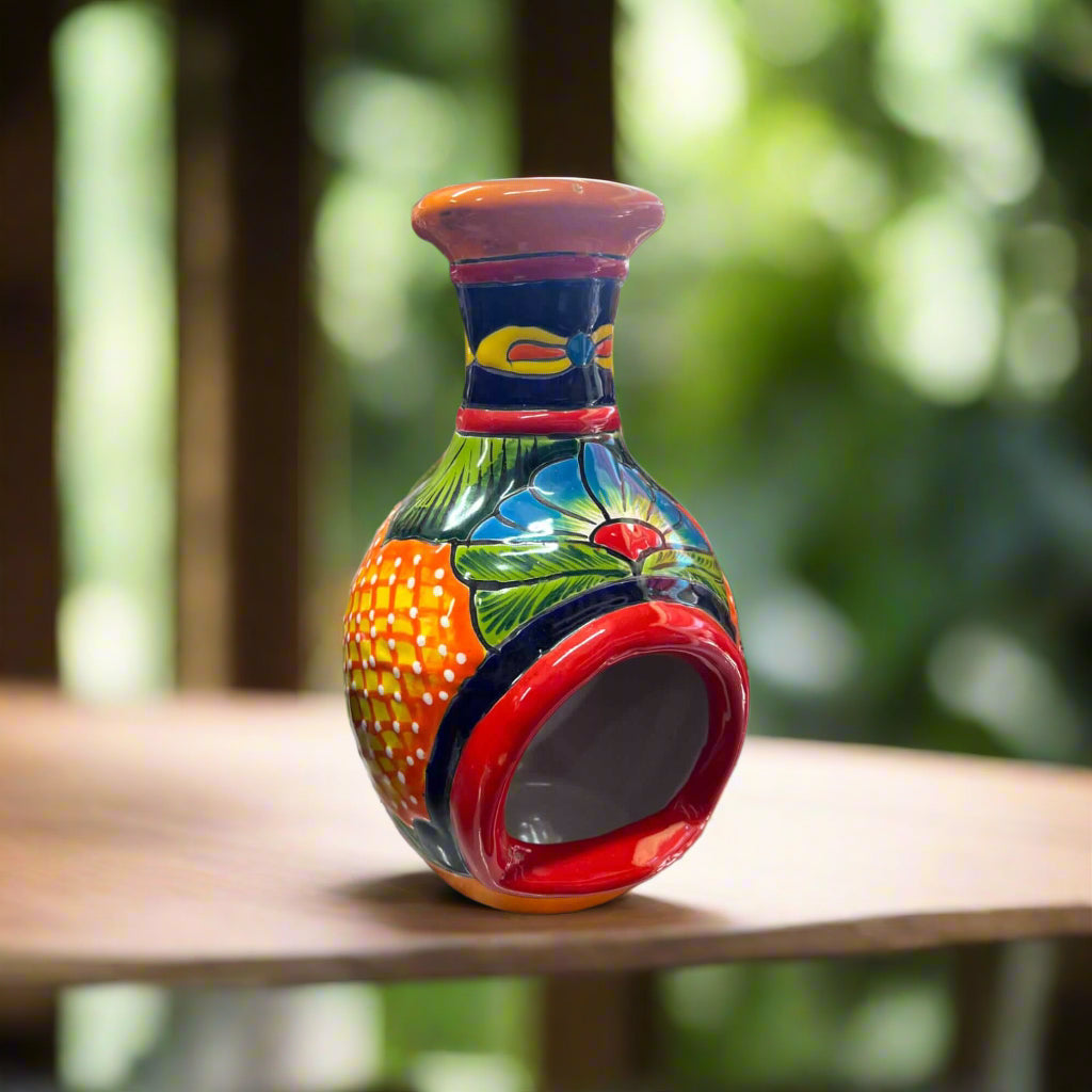 Handmade Talavera Chimney | Vibrant Mexican Ceramic Decor