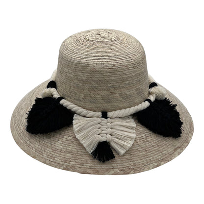 Garden Palm Hat - Leaves Macrame Band