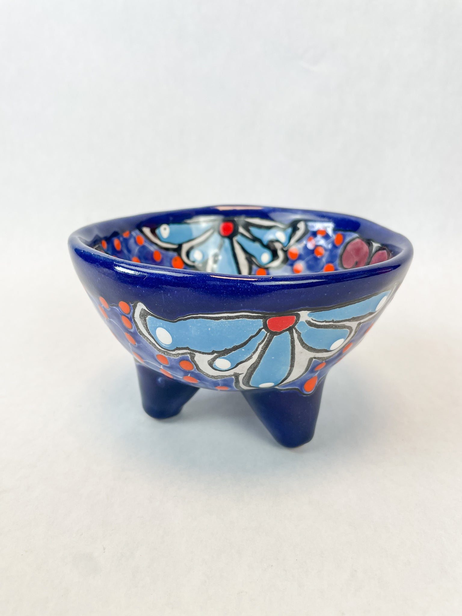 Mexican Salsa Bowl Talavera Bowl Mexican Bowls With Lid Salsera Con Tapa