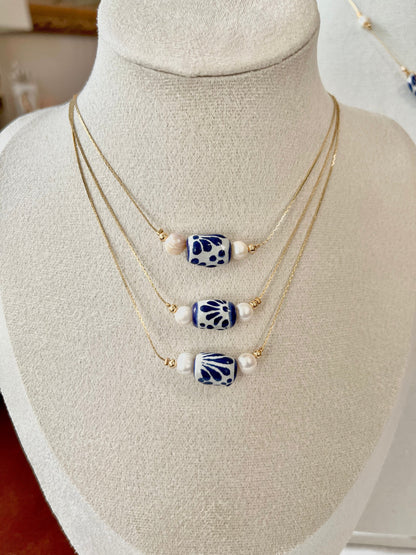 Choker Talavera gika collection “Azul Cobalto”