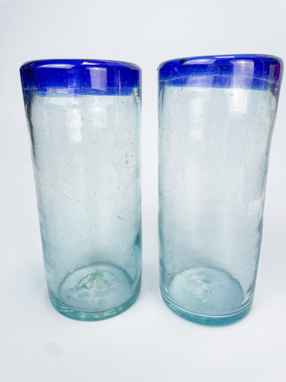 Mexican Glass Tumblers Cabo Glass 2pc Set