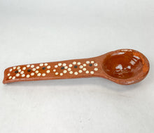 Load image into Gallery viewer, Michoacan Cuchara de Barro Red Clay Spoon Mexican Spoon Terracotta Spoon
