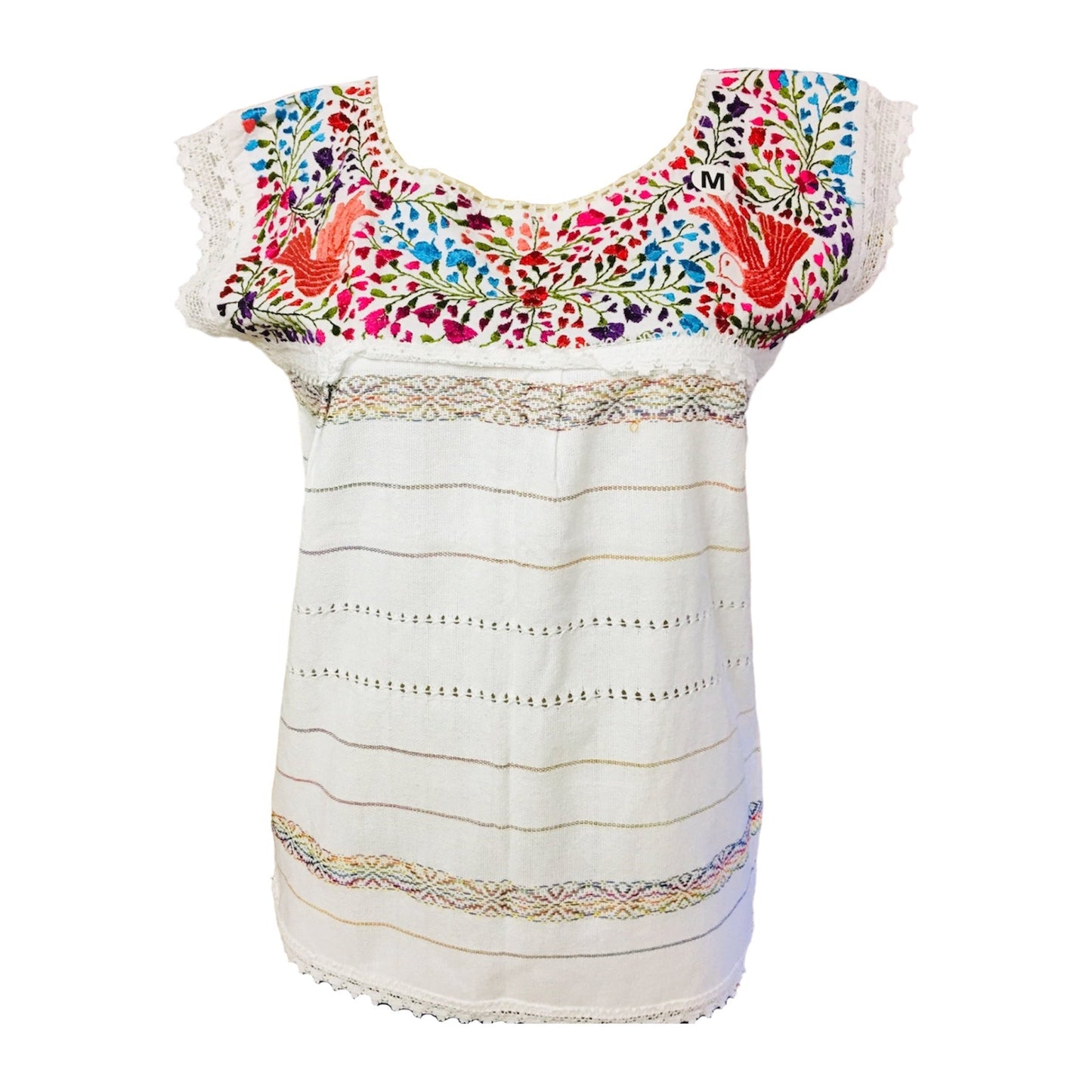 Oaxaca Paloma White Blouse - Blusa Blanca Oaxaca