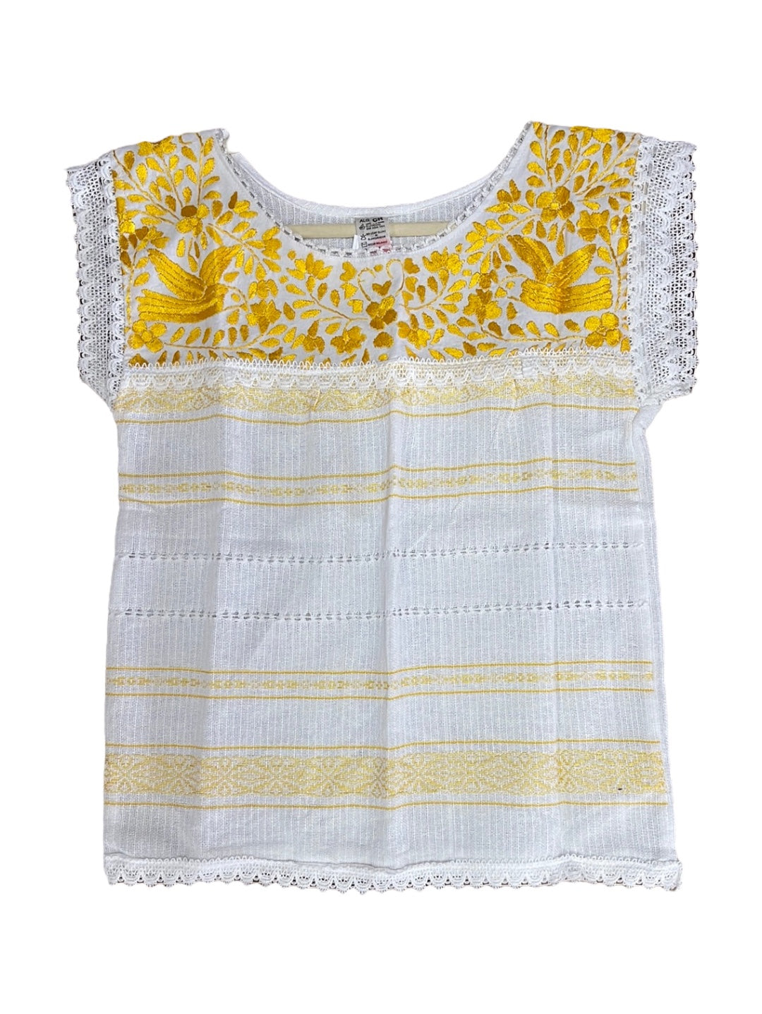 Oaxaca Paloma White Blouse - Blusa Blanca Oaxaca