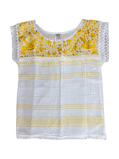 Oaxaca Paloma White Blouse - Blusa Blanca Oaxaca