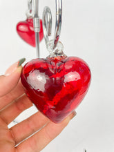 Load image into Gallery viewer, Mexican Glass Hearts With Stand Cabo Hearts Blown Glass Hearts
