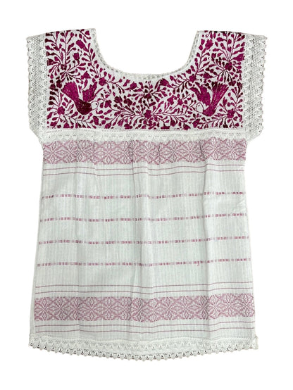 Oaxaca Paloma White Blouse - Blusa Blanca Oaxaca