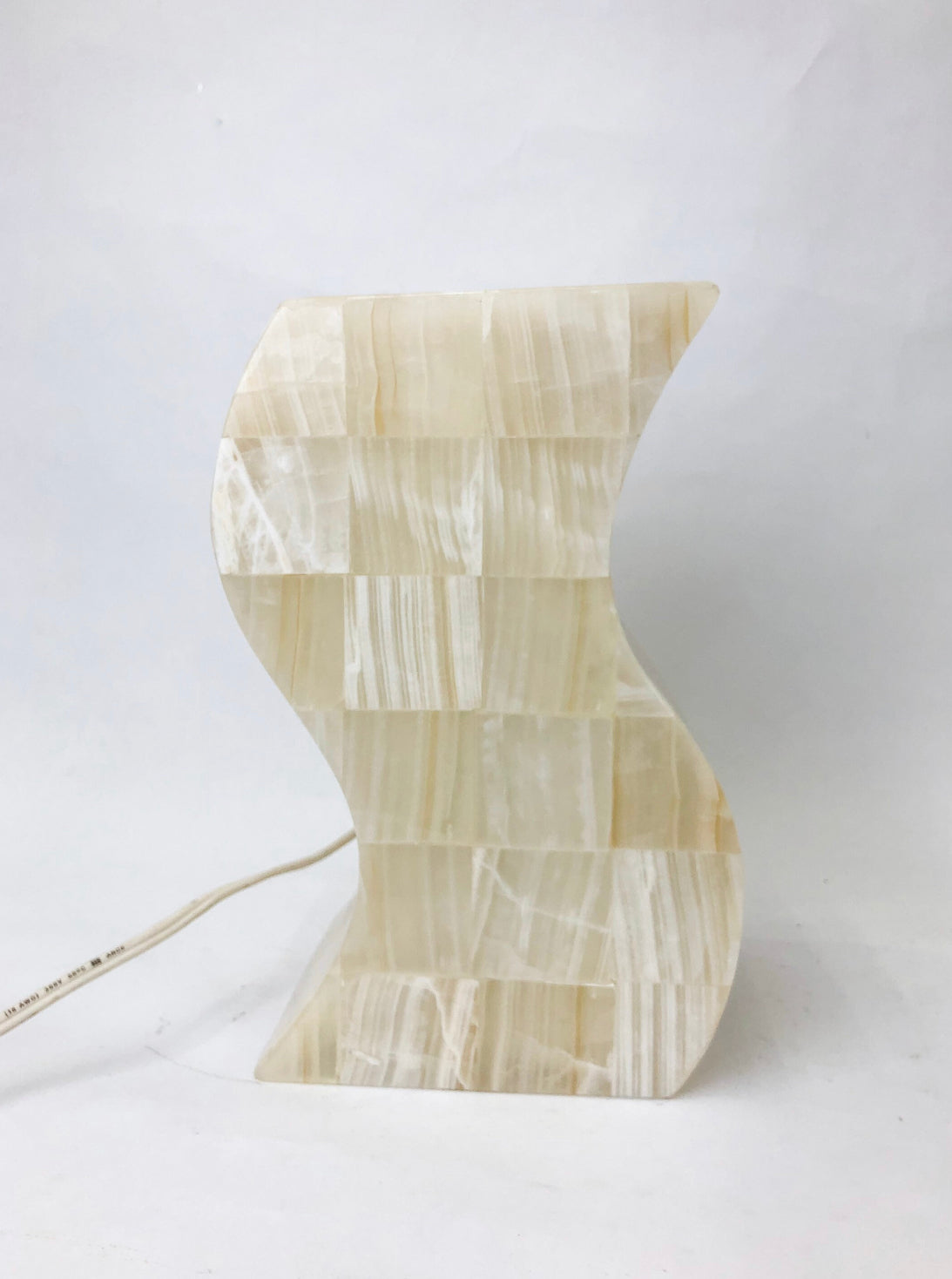 Banded Onyx S Shaped 12 Inches Table Lamp Onyx Marble Lamp