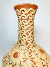 Load image into Gallery viewer, Oaxaca Large Clay Vase DISCOUNTED Florero Bordado En Barro
