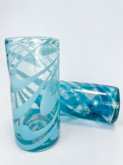 Mexican Glass Tumblers Cabo Glass 2pc Set