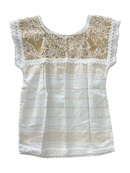 Oaxaca Paloma White Blouse - Blusa Blanca Oaxaca