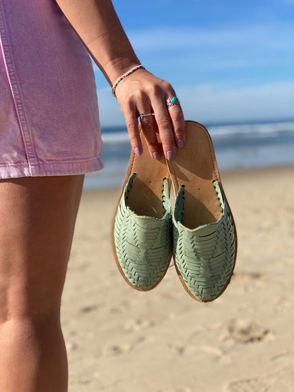 Marbella Huarache Slide Teal