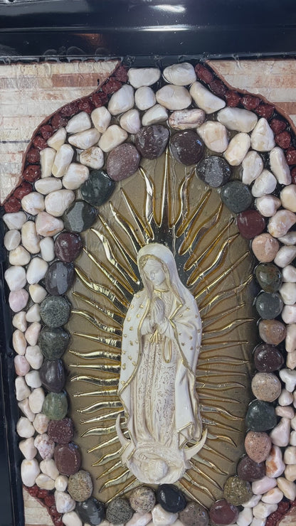 Metal Wall Indoor Fountain Virgen Guadalupe Imagen Ultima Cena Virgen Guadalupe Fuente Pared