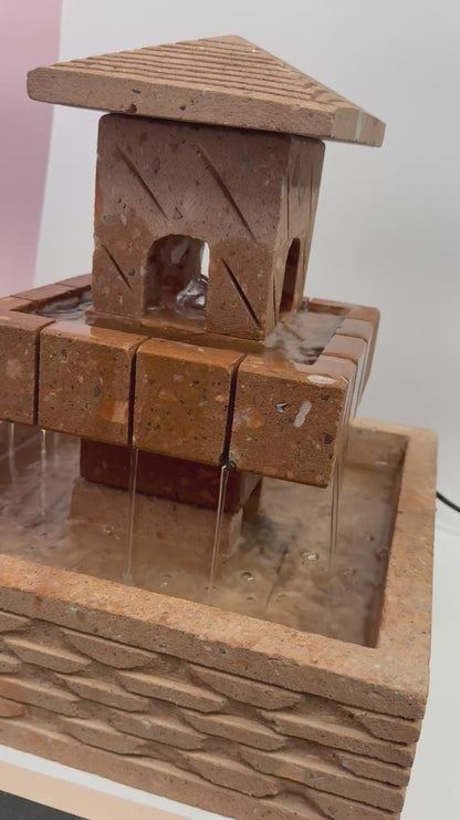 Sandstone Tier Fountain Casita  13"- Fuente Cantera Casita