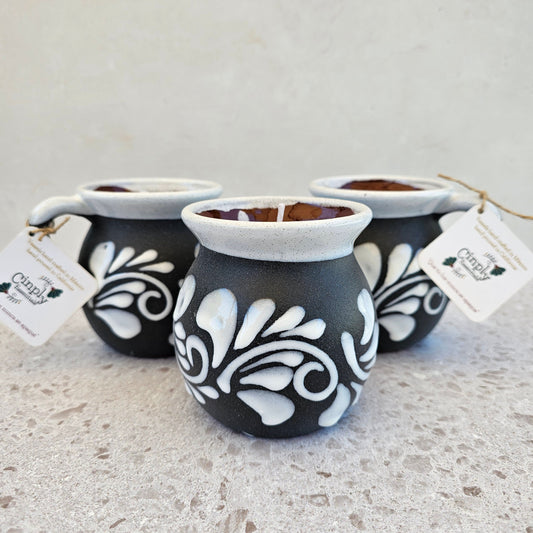 Gray & White Taza