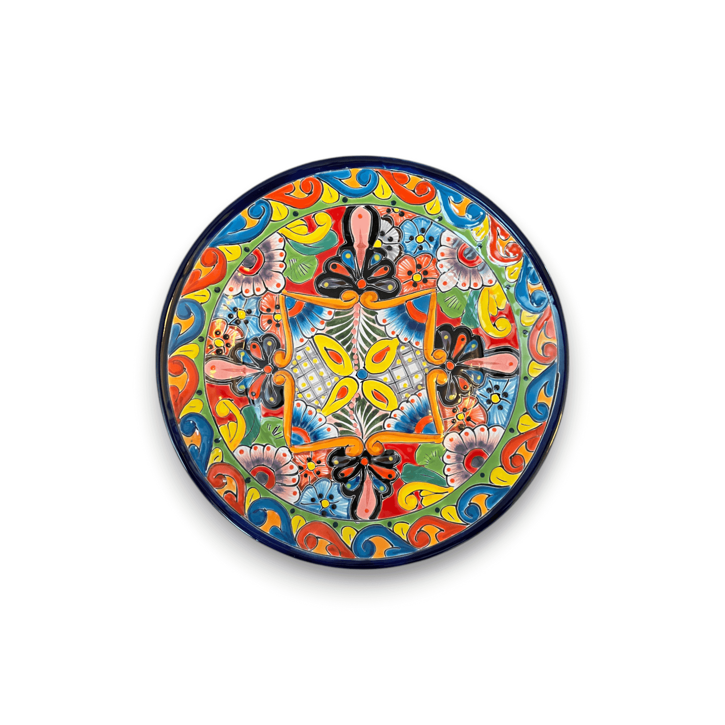 11.5" Talavera Dinner Plate | Vibrant Mexican Dinnerware