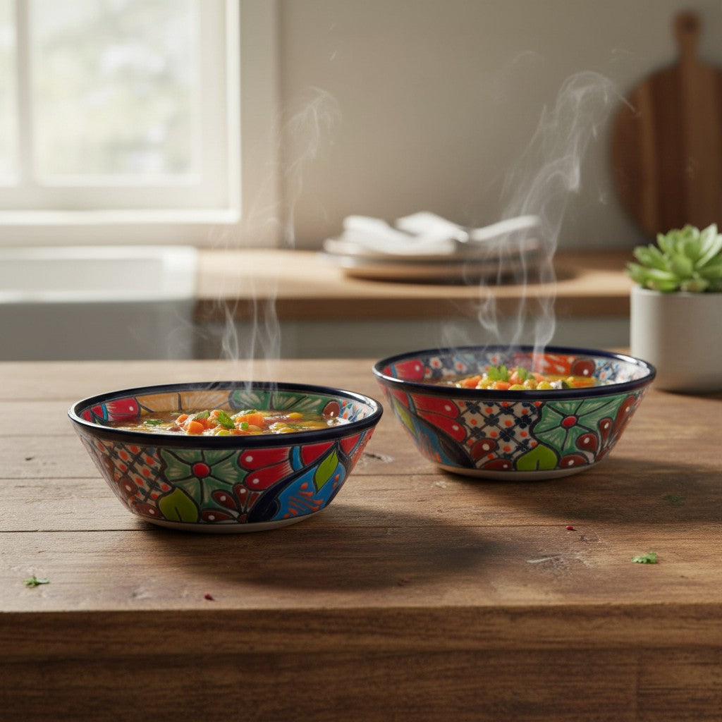 7.5" Talavera Soup Bowl | Handmade Mexican Dinnerware