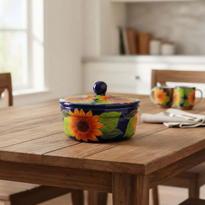 Talavera Tortilla Warmer Sunflower - Tortillero Girasol