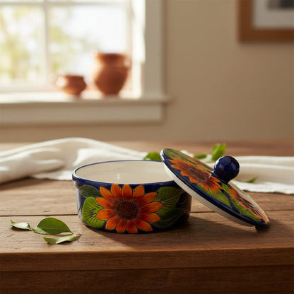Talavera Tortilla Warmer Sunflower - Tortillero Girasol