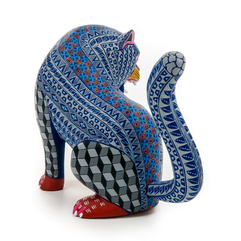 Ferocious Jaguar - Oaxacan Alebrije Wood Carving