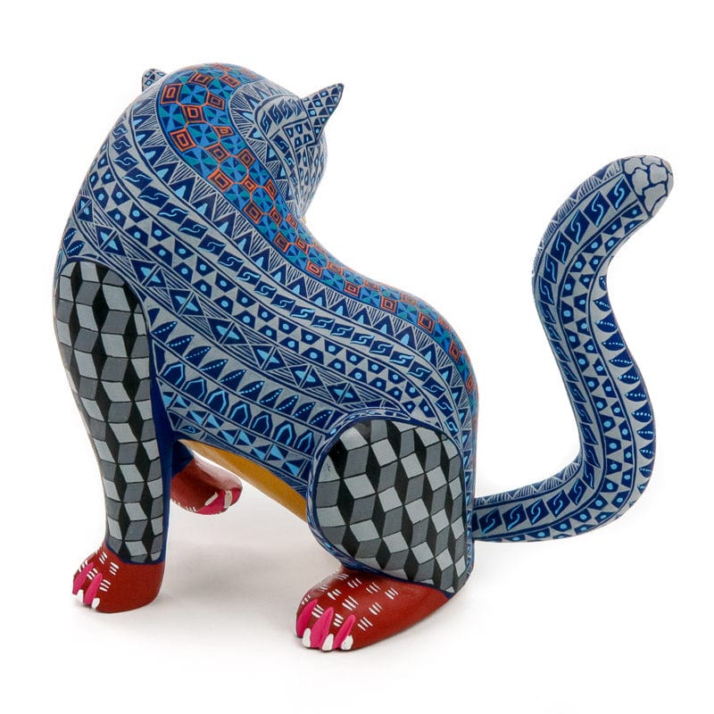 Ferocious Jaguar - Oaxacan Alebrije Wood Carving