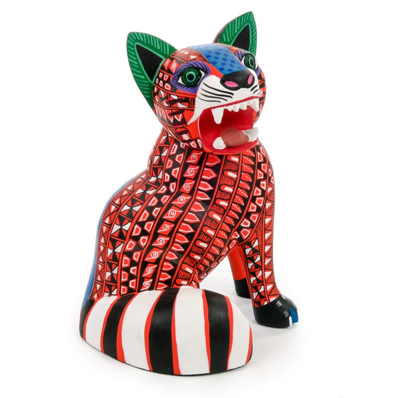 Fierce Jaguar - Oaxacan Alebrije Wood Carving