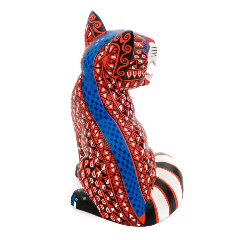 Fierce Jaguar - Oaxacan Alebrije Wood Carving