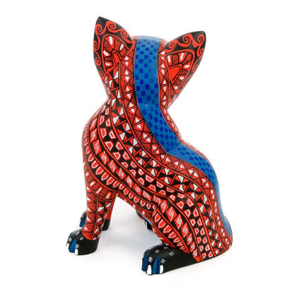 Fierce Jaguar - Oaxacan Alebrije Wood Carving