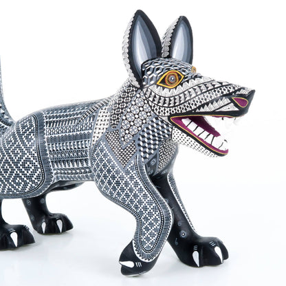 Fierce Wolf - Oaxacan Alebrije Wood Carving