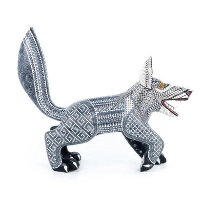 Fierce Wolf - Oaxacan Alebrije Wood Carving
