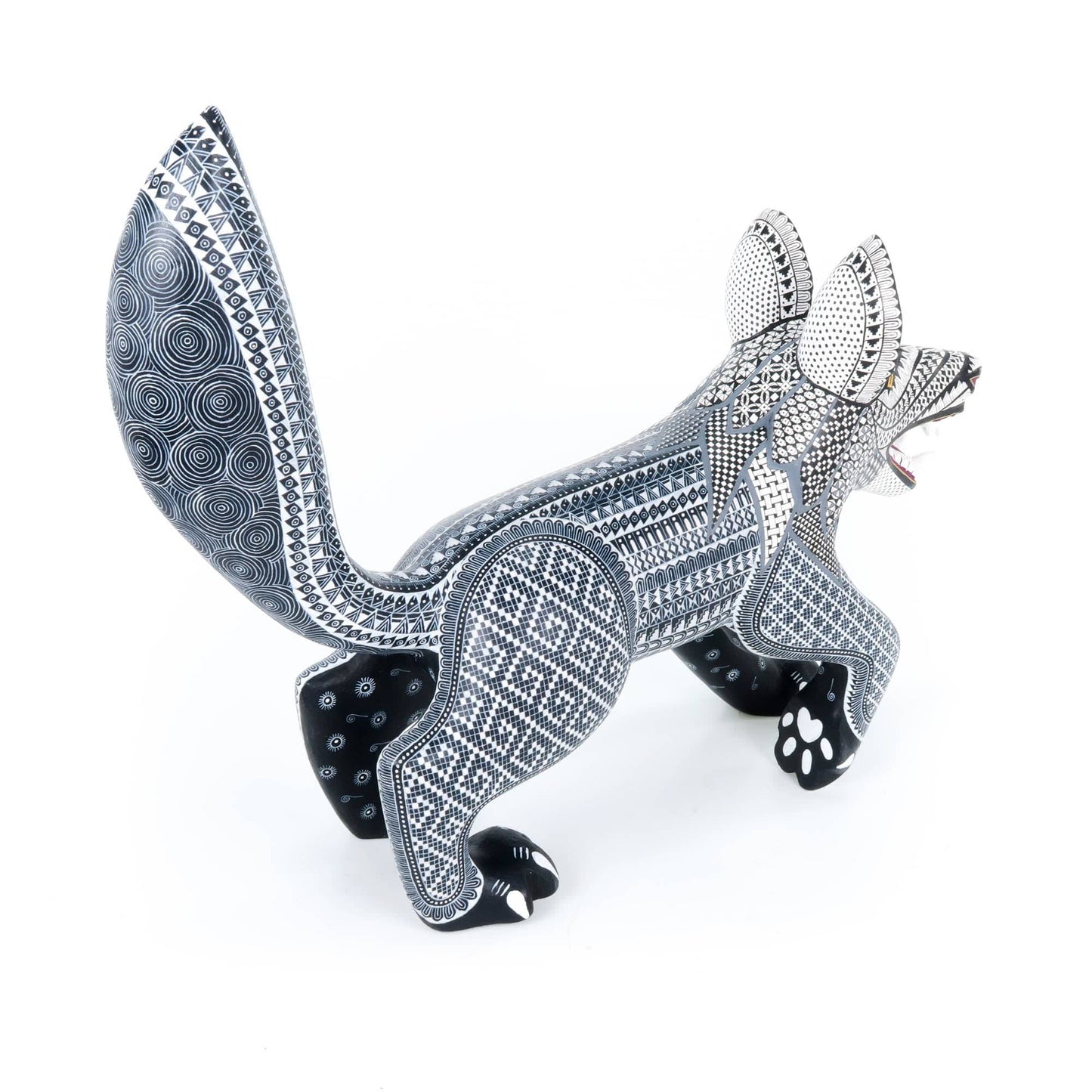 Fierce Wolf - Oaxacan Alebrije Wood Carving