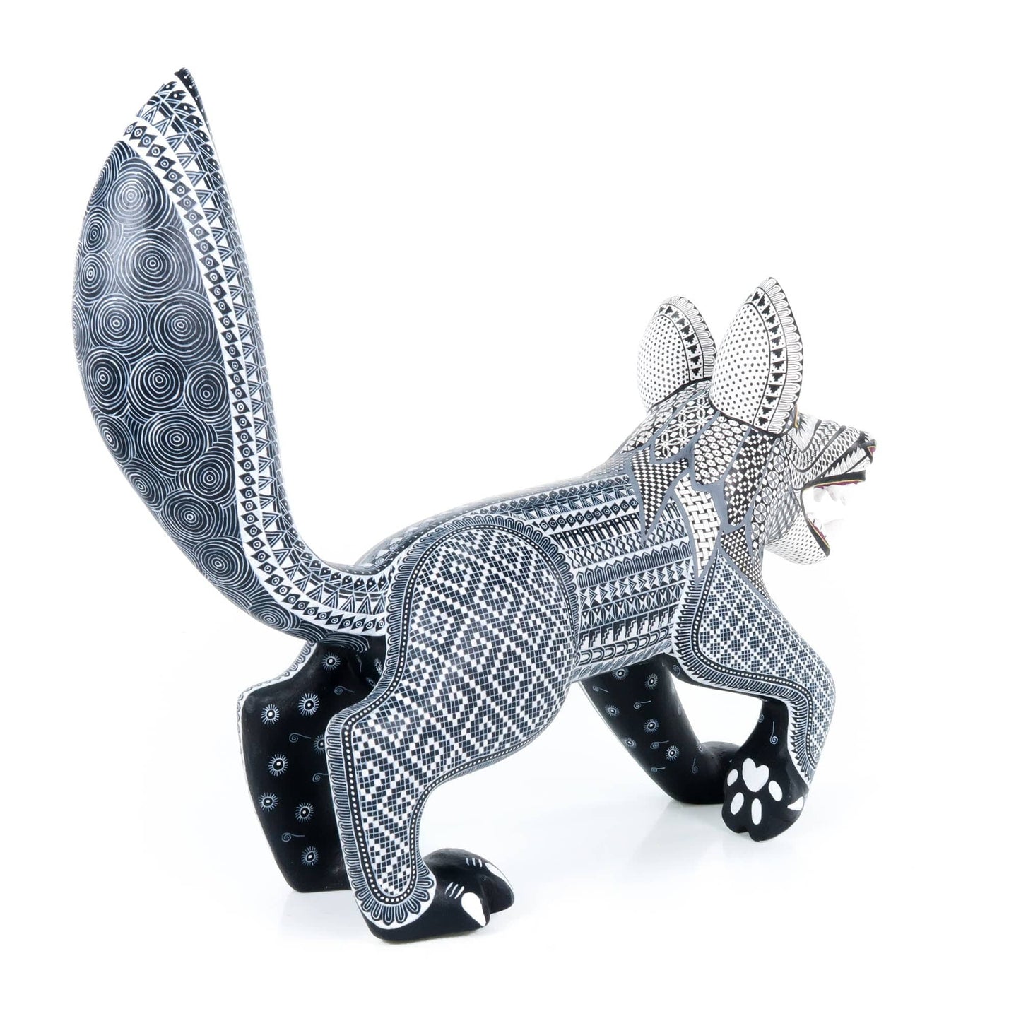 Fierce Wolf - Oaxacan Alebrije Wood Carving