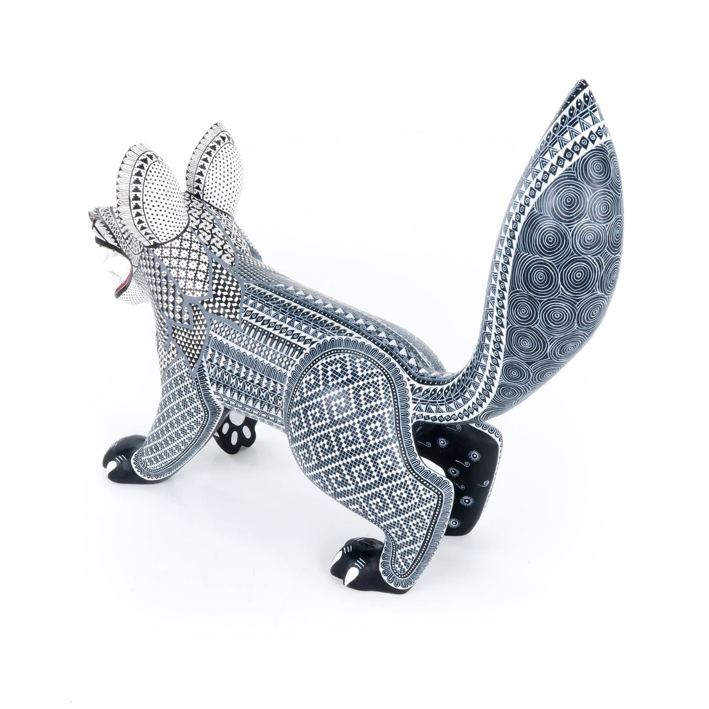 Fierce Wolf - Oaxacan Alebrije Wood Carving