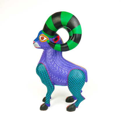 Large Beautiful Ram - Oaxacan Alebrije Wood Carving