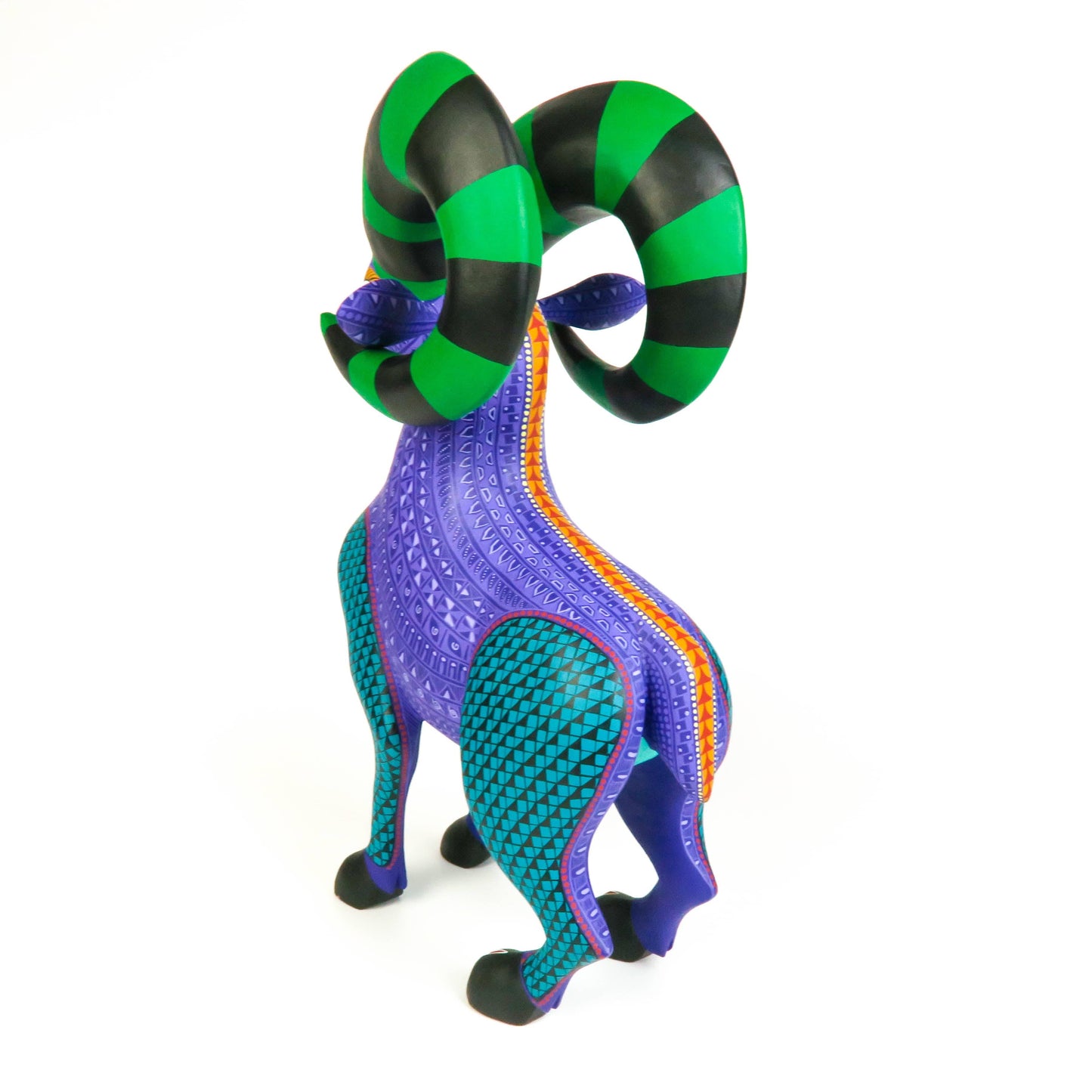 Large Beautiful Ram - Oaxacan Alebrije Wood Carving