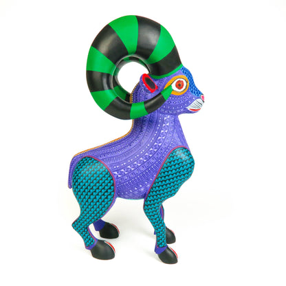 Large Beautiful Ram - Oaxacan Alebrije Wood Carving