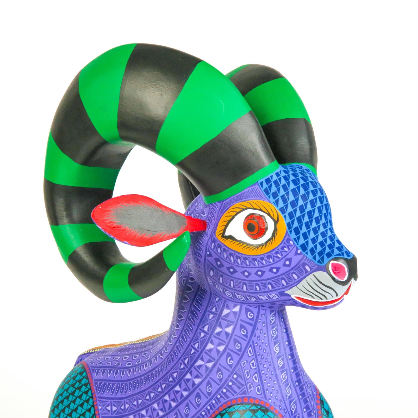 Large Beautiful Ram - Oaxacan Alebrije Wood Carving