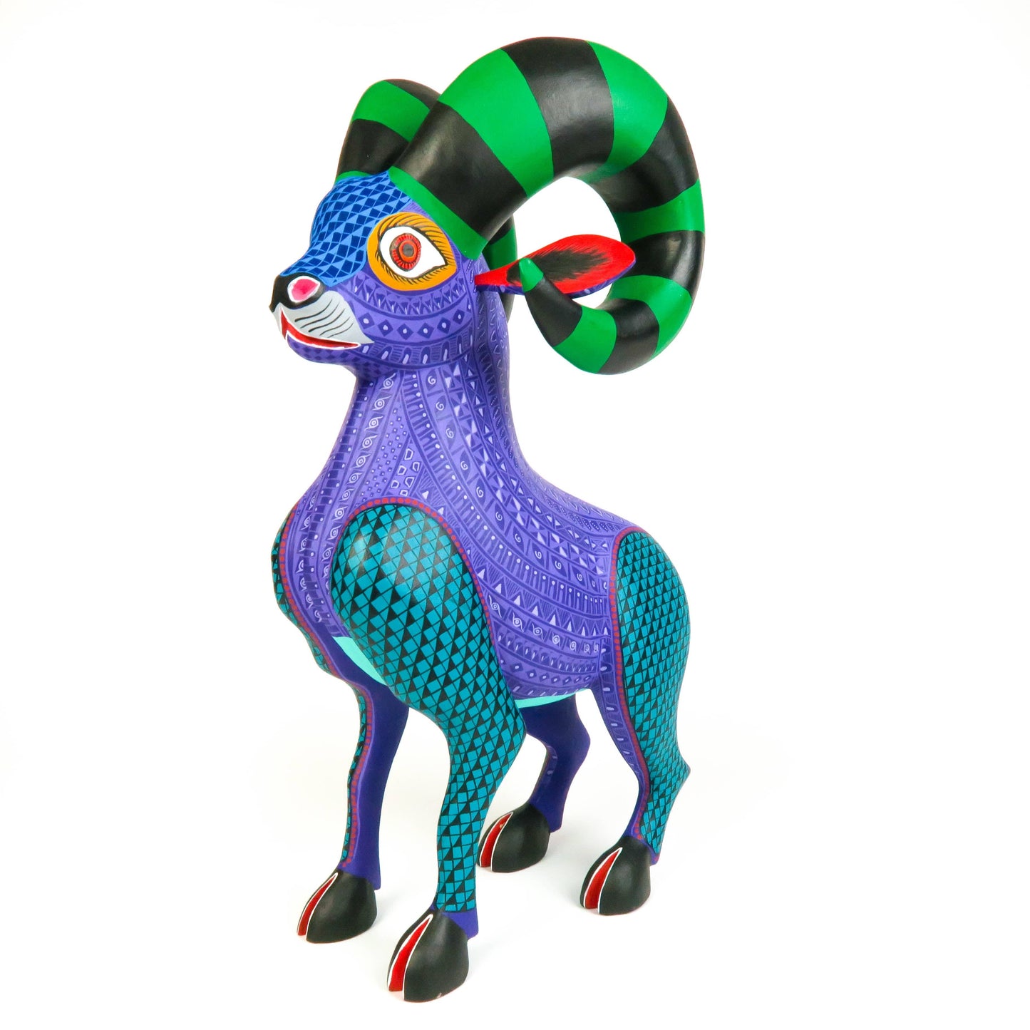 Large Beautiful Ram - Oaxacan Alebrije Wood Carving
