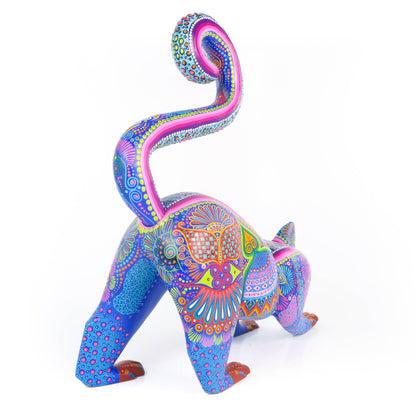 Large Lemur - Oaxacan Alebrije Wood Carving