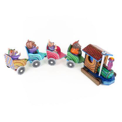 Masterpiece Animal Train - Oaxacan Alebrije Wood Carving
