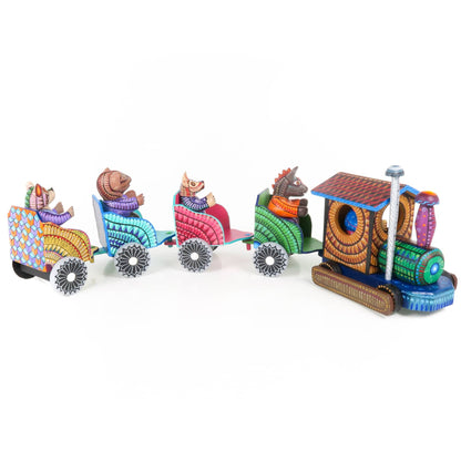 Masterpiece Animal Train - Oaxacan Alebrije Wood Carving
